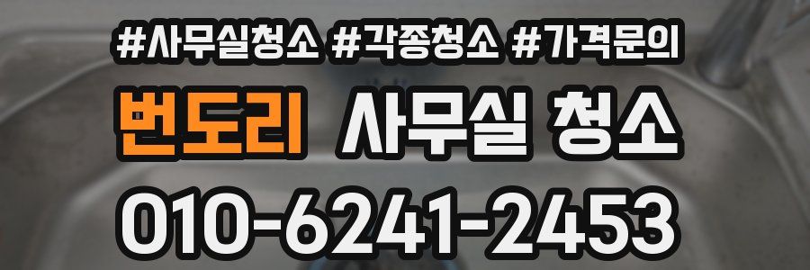 번도리 사무실 청소