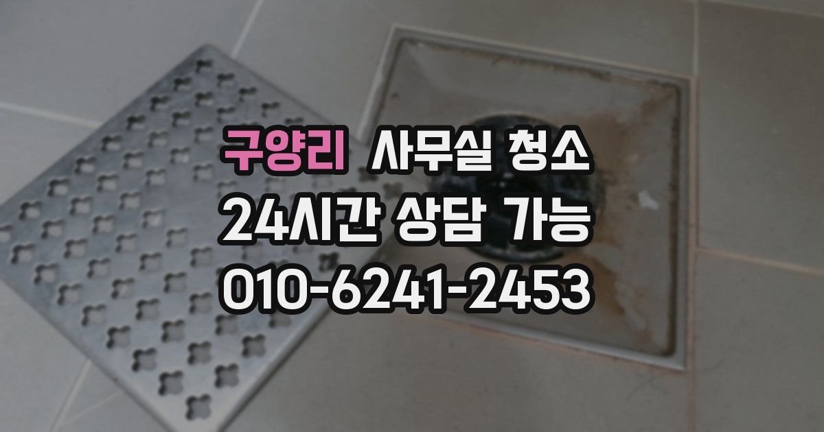 구양리 사무실 청소