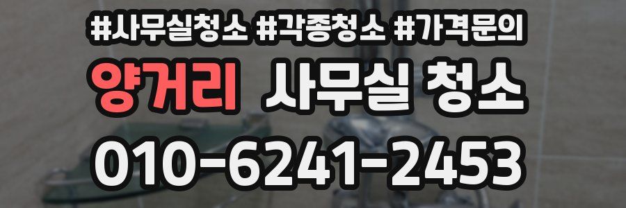 양거리 사무실 청소