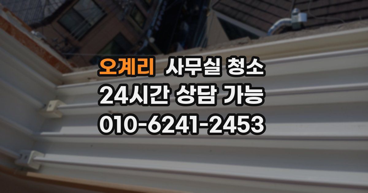 오계리 사무실 청소