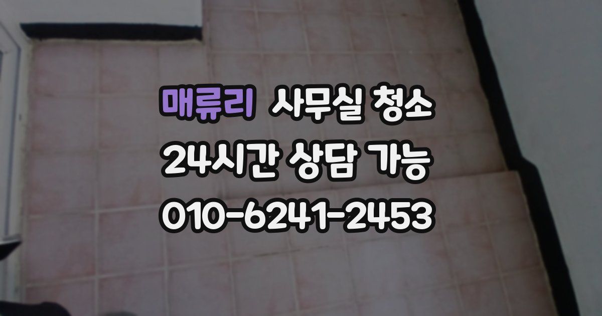 매류리 사무실 청소