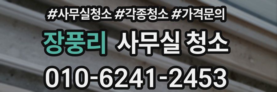 장풍리 사무실 청소