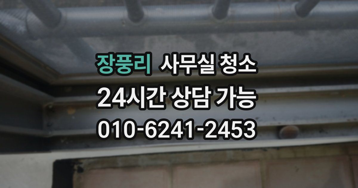장풍리 사무실 청소