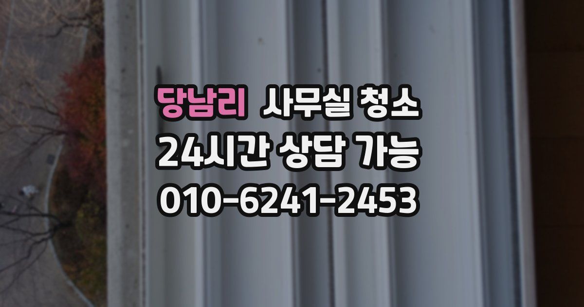 당남리 사무실 청소