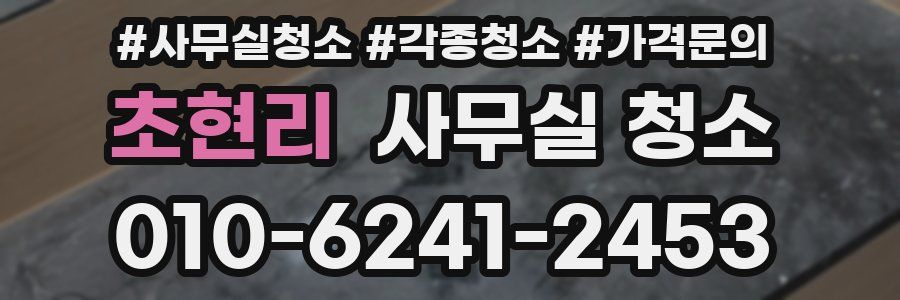 초현리 사무실 청소
