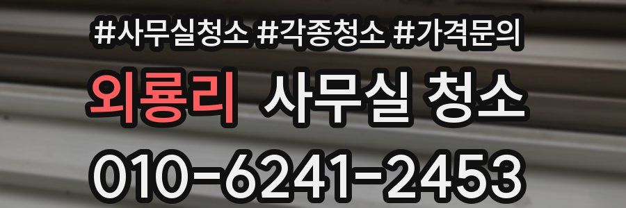 외룡리 사무실 청소