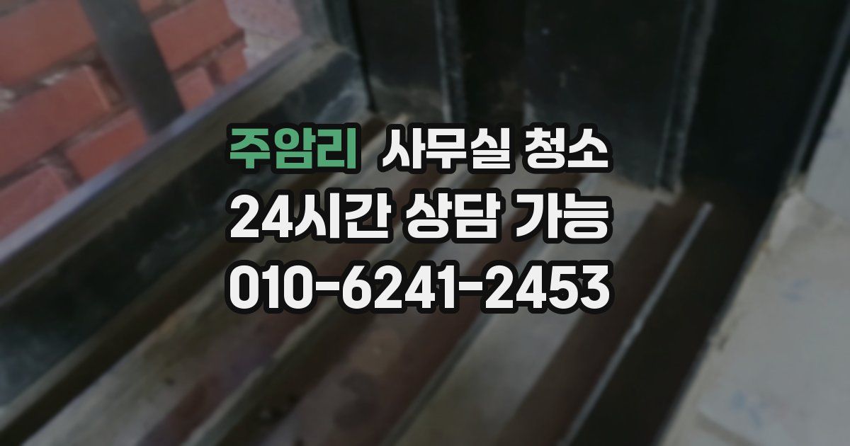 주암리 사무실 청소