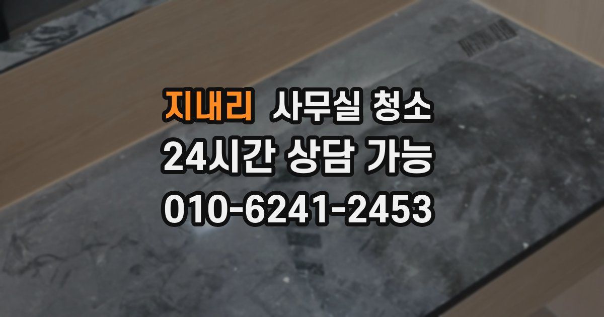 지내리 사무실 청소