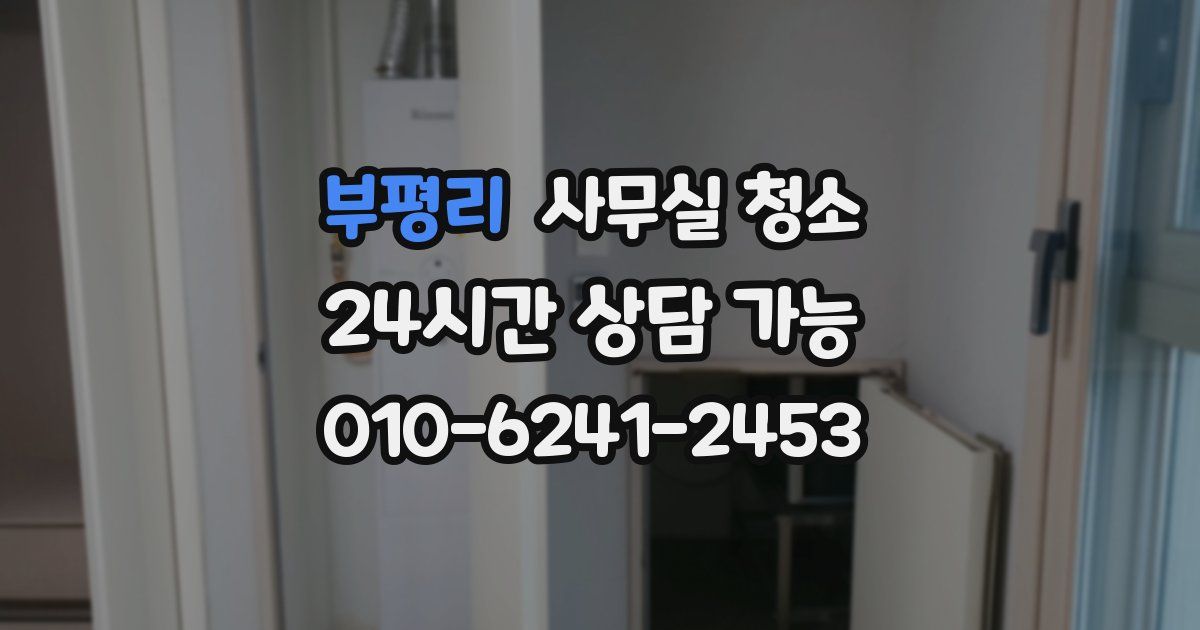 부평리 사무실 청소