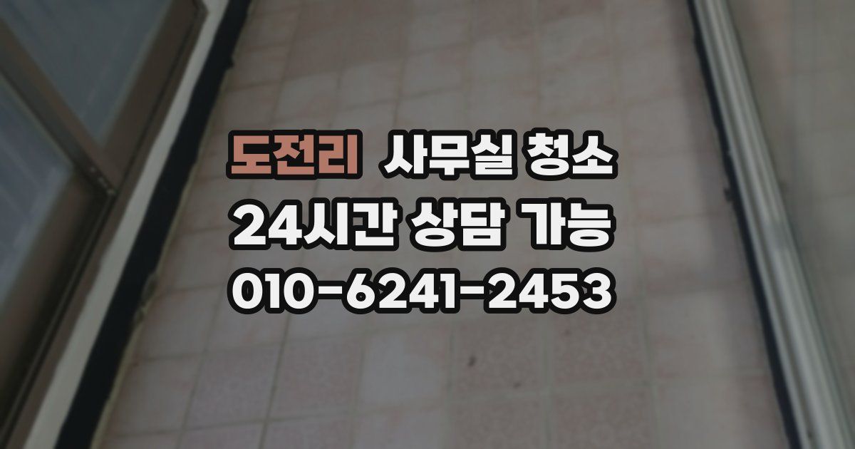 도전리 사무실 청소