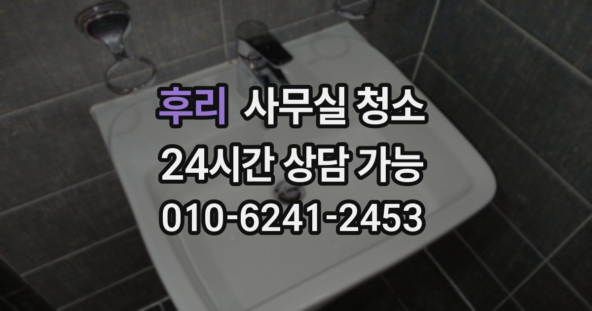 후리 사무실 청소