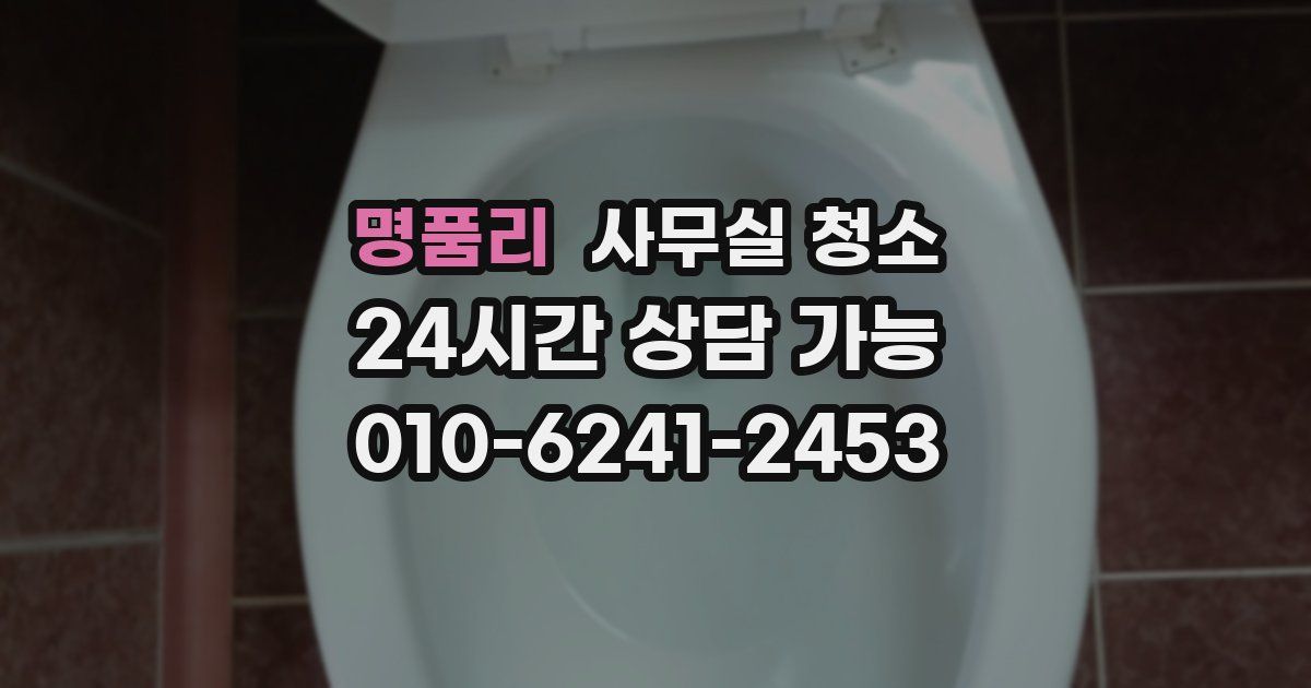 명품리 사무실 청소