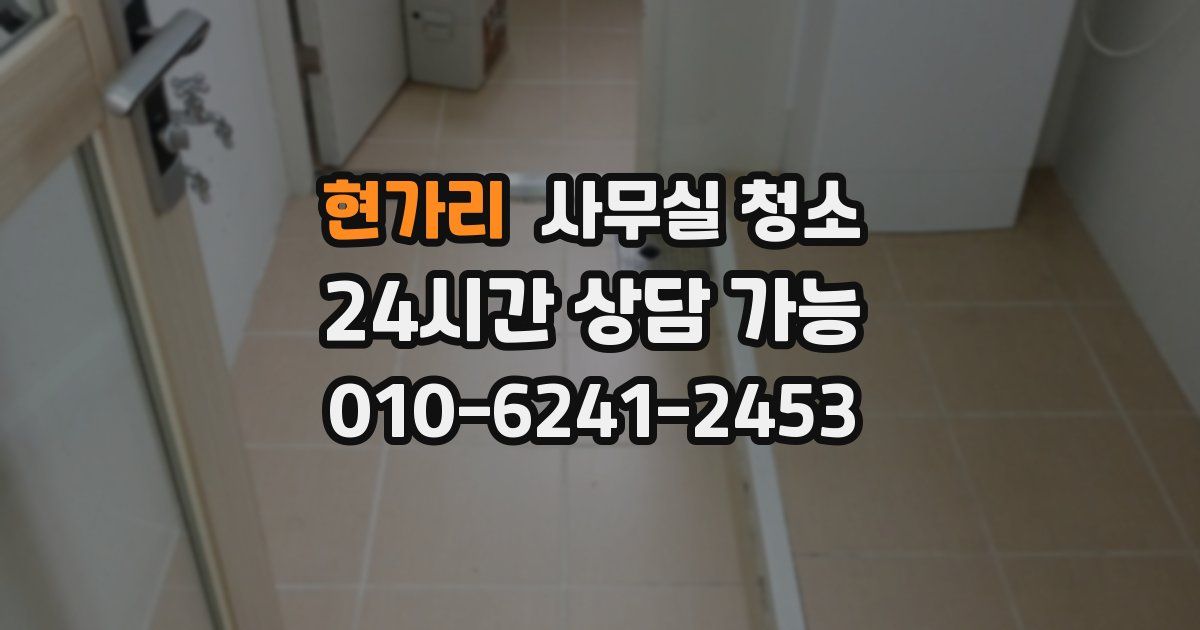 현가리 사무실 청소