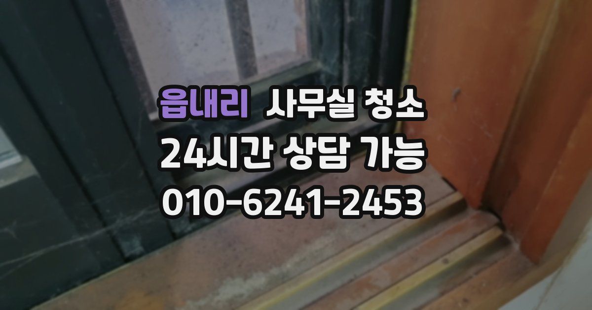 읍내리 사무실 청소