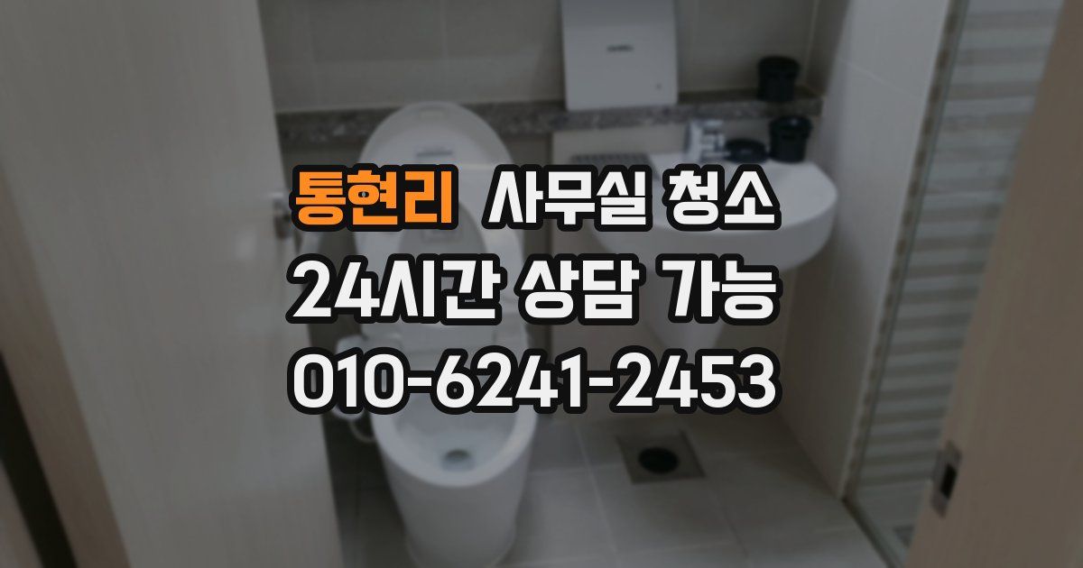 통현리 사무실 청소
