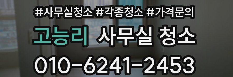 고능리 사무실 청소