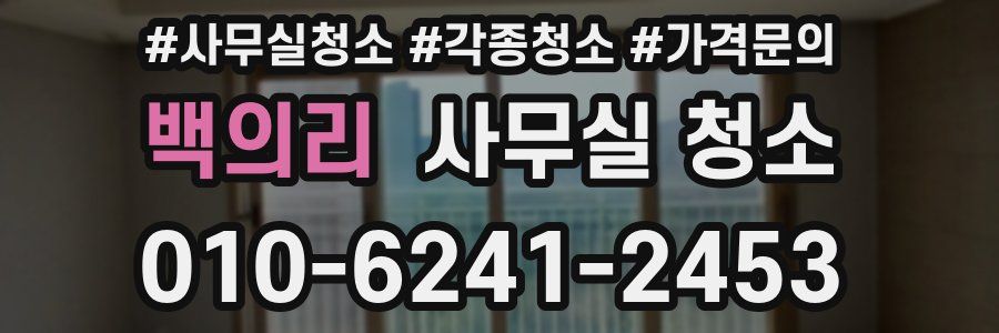 백의리 사무실 청소