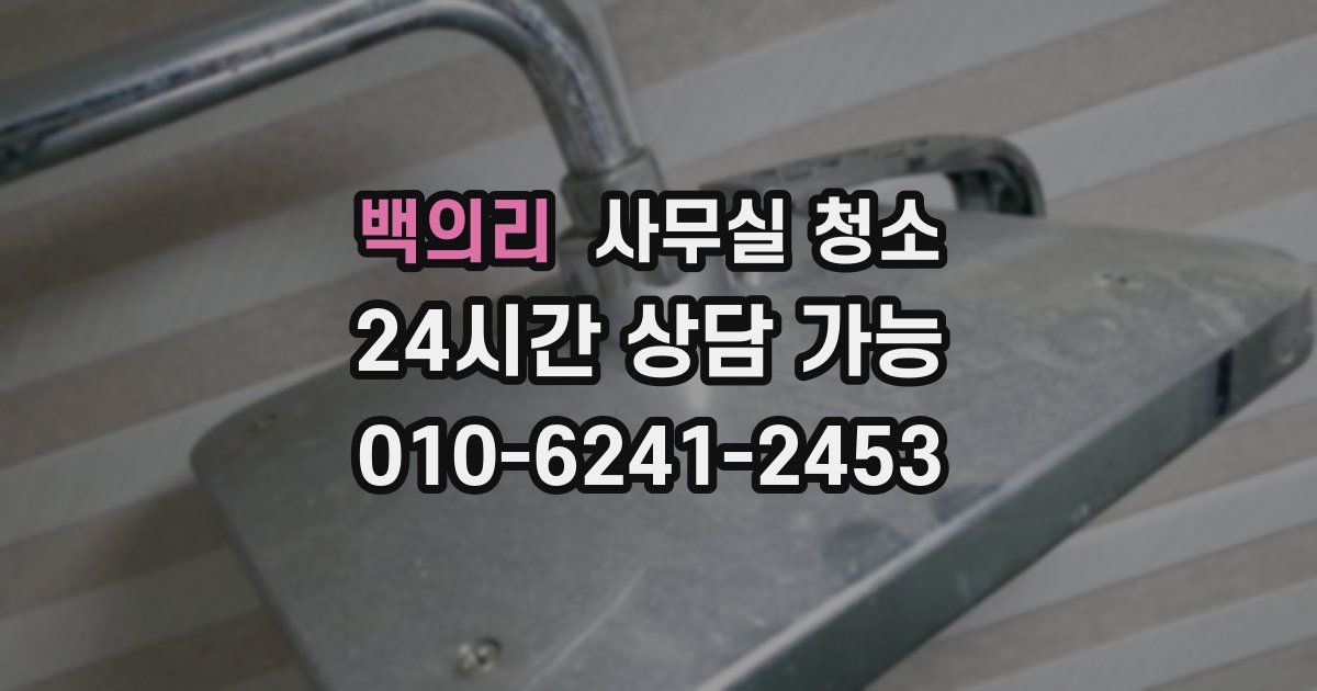 백의리 사무실 청소