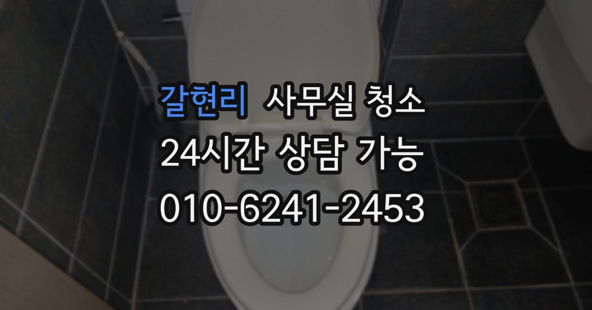 갈현리 사무실 청소