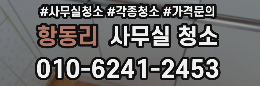항동리 사무실 청소