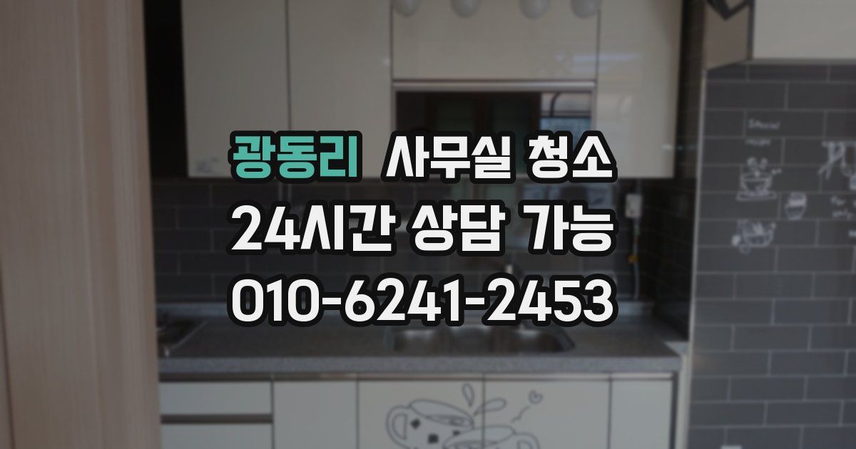 광동리 사무실 청소