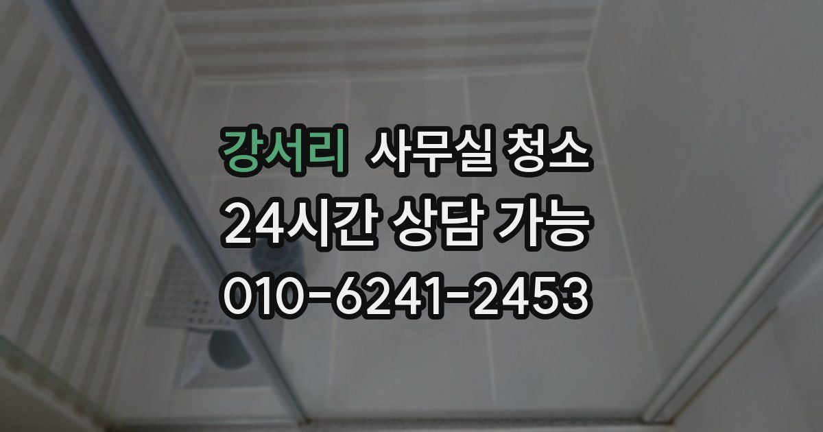 강서리 사무실 청소