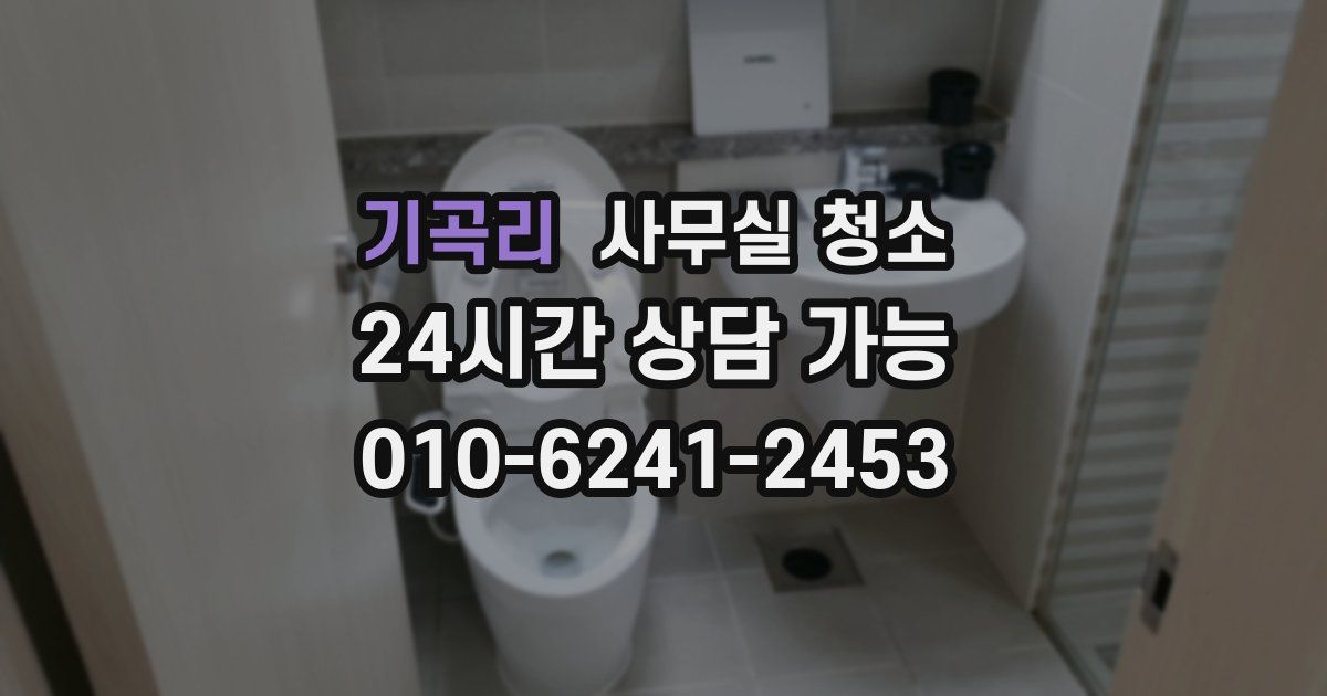 기곡리 사무실 청소