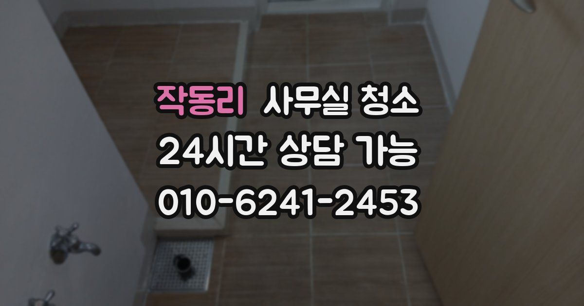 작동리 사무실 청소