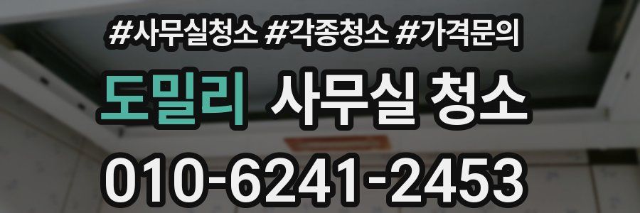 도밀리 사무실 청소