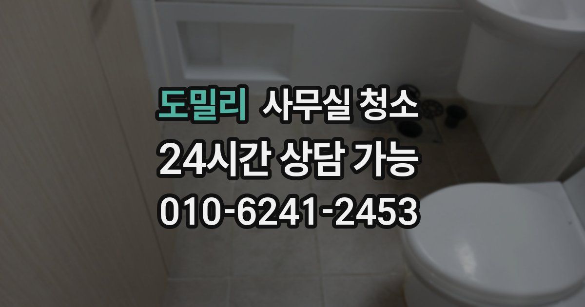 도밀리 사무실 청소