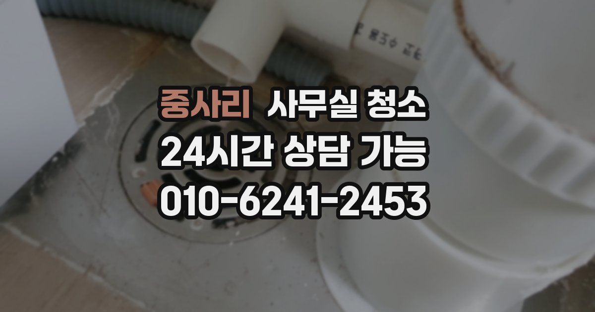 중사리 사무실 청소