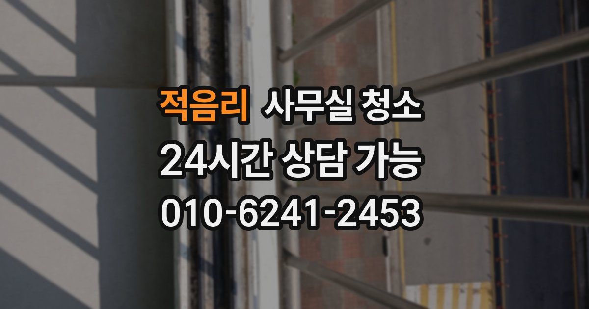 적음리 사무실 청소