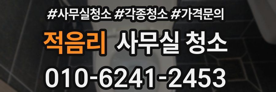 적음리 사무실 청소