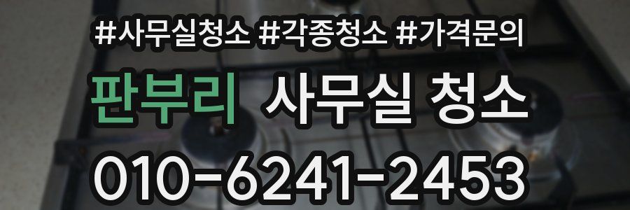 판부리 사무실 청소