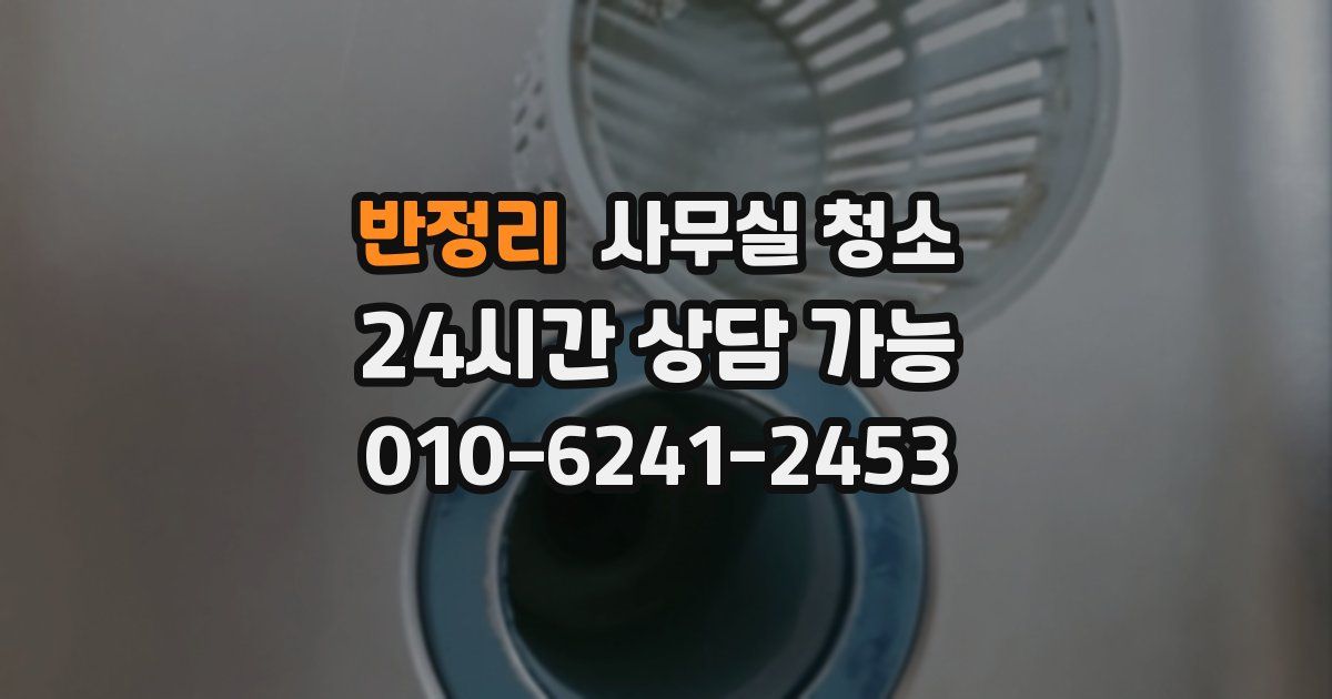 반정리 사무실 청소
