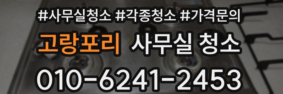 고랑포리 사무실 청소