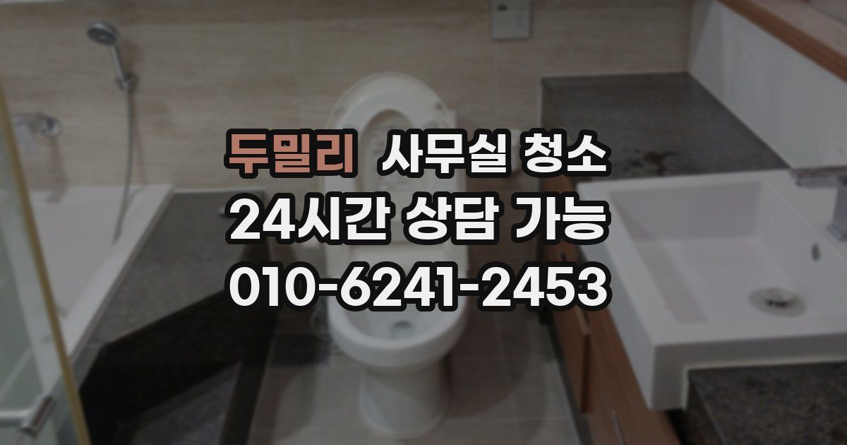 두밀리 사무실 청소