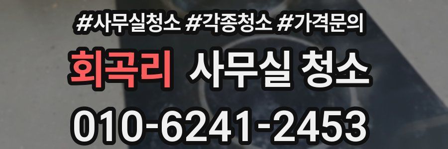 회곡리 사무실 청소