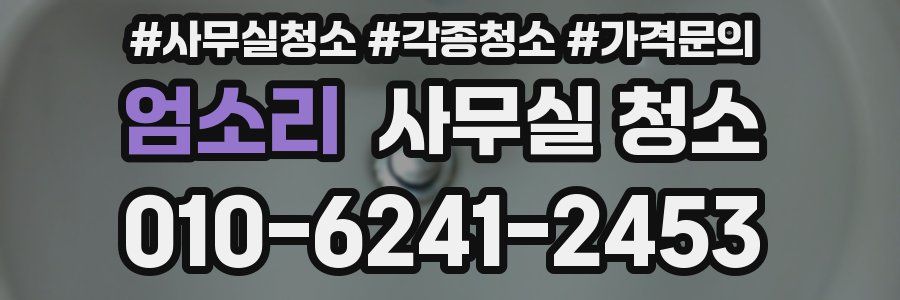 엄소리 사무실 청소