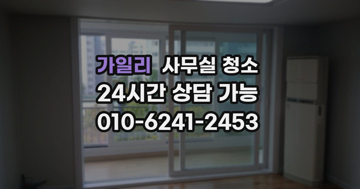 가일리 사무실 청소