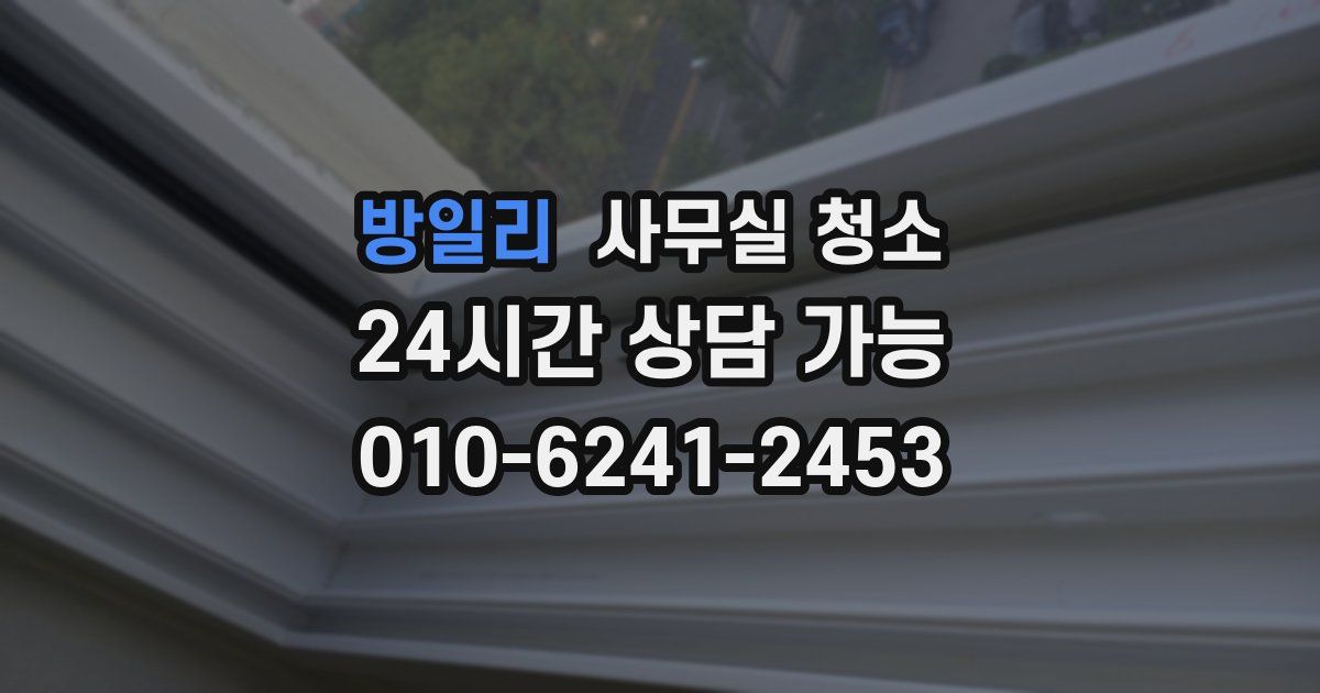 방일리 사무실 청소