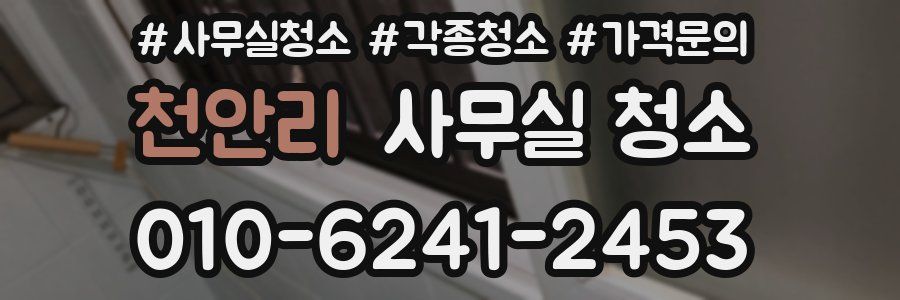 천안리 사무실 청소