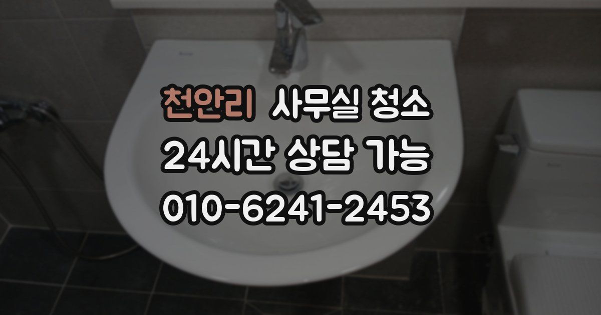 천안리 사무실 청소