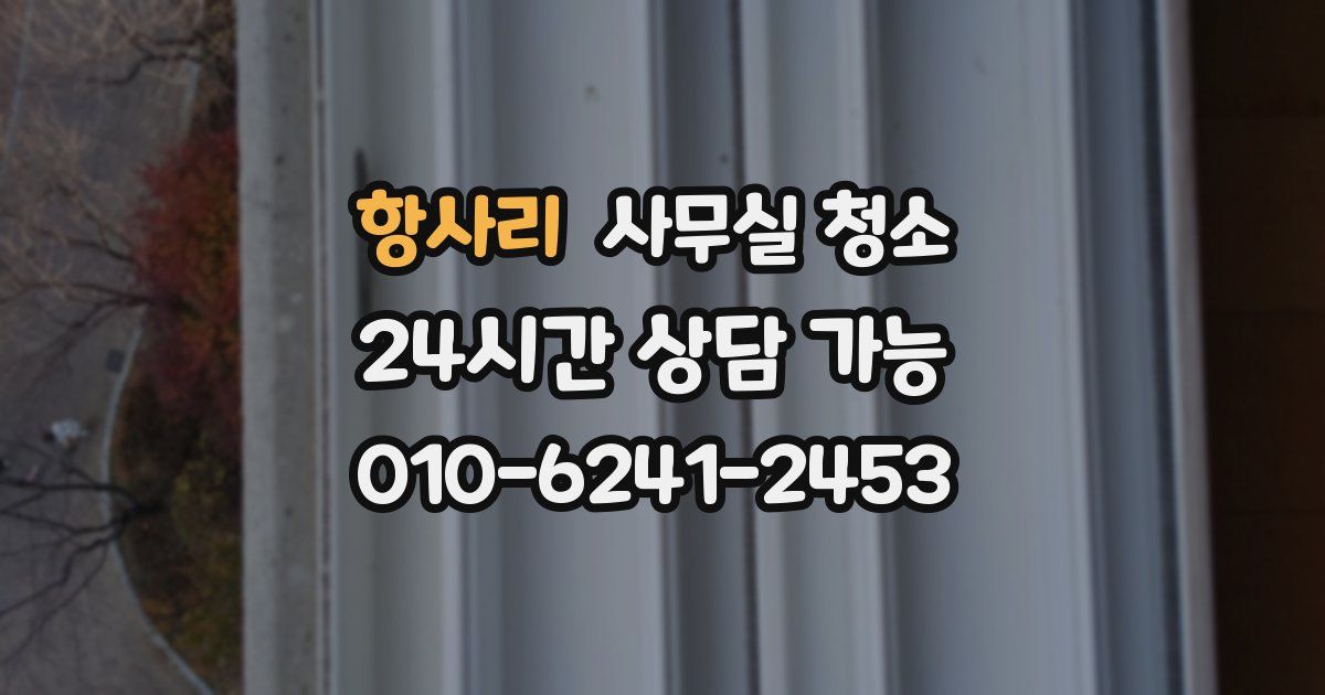 항사리 사무실 청소