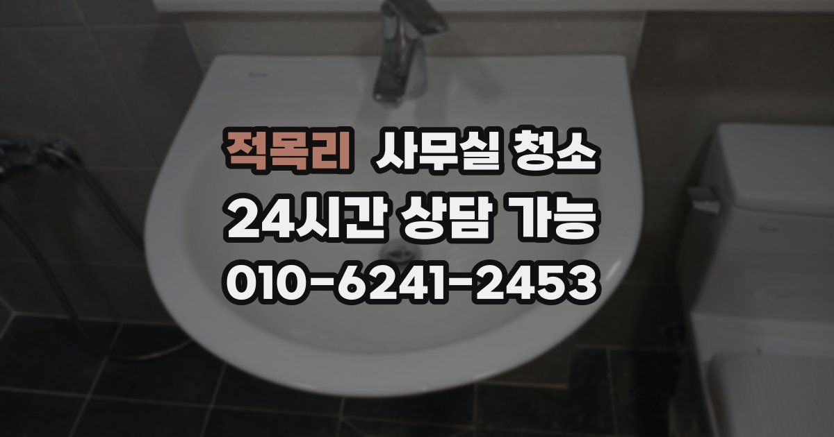적목리 사무실 청소
