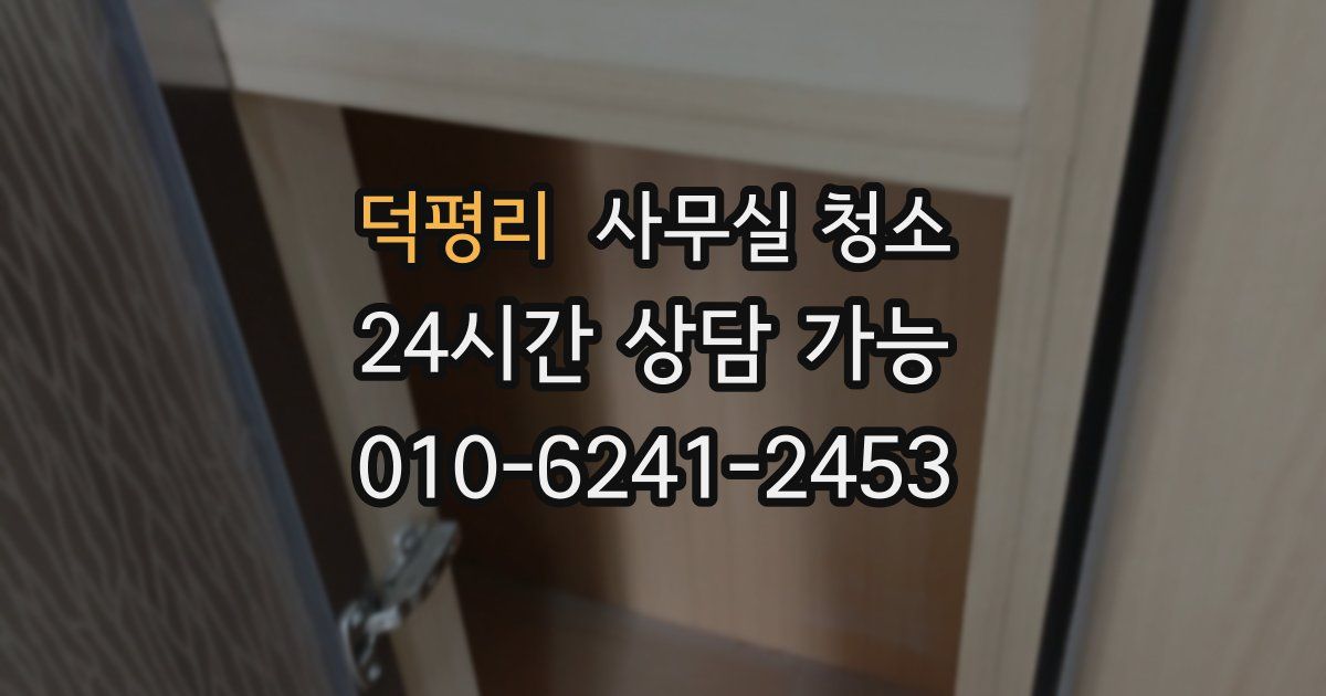 덕평리 사무실 청소