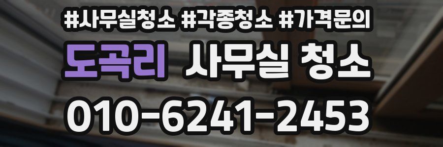 도곡리 사무실 청소