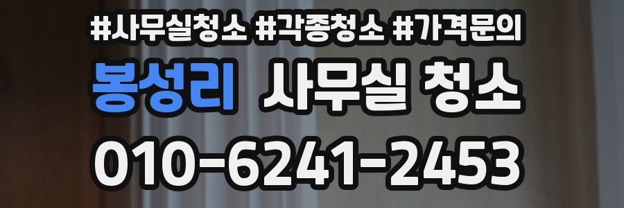 봉성리 사무실 청소
