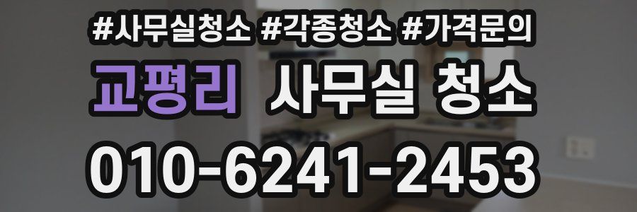 교평리 사무실 청소
