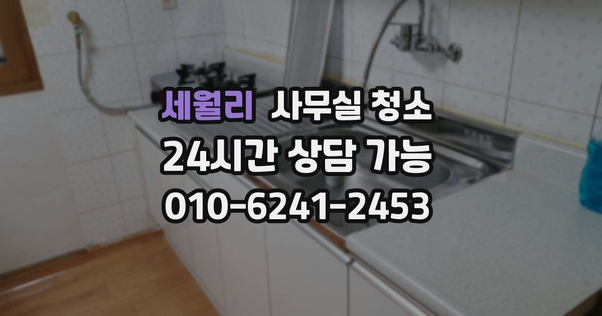 세월리 사무실 청소